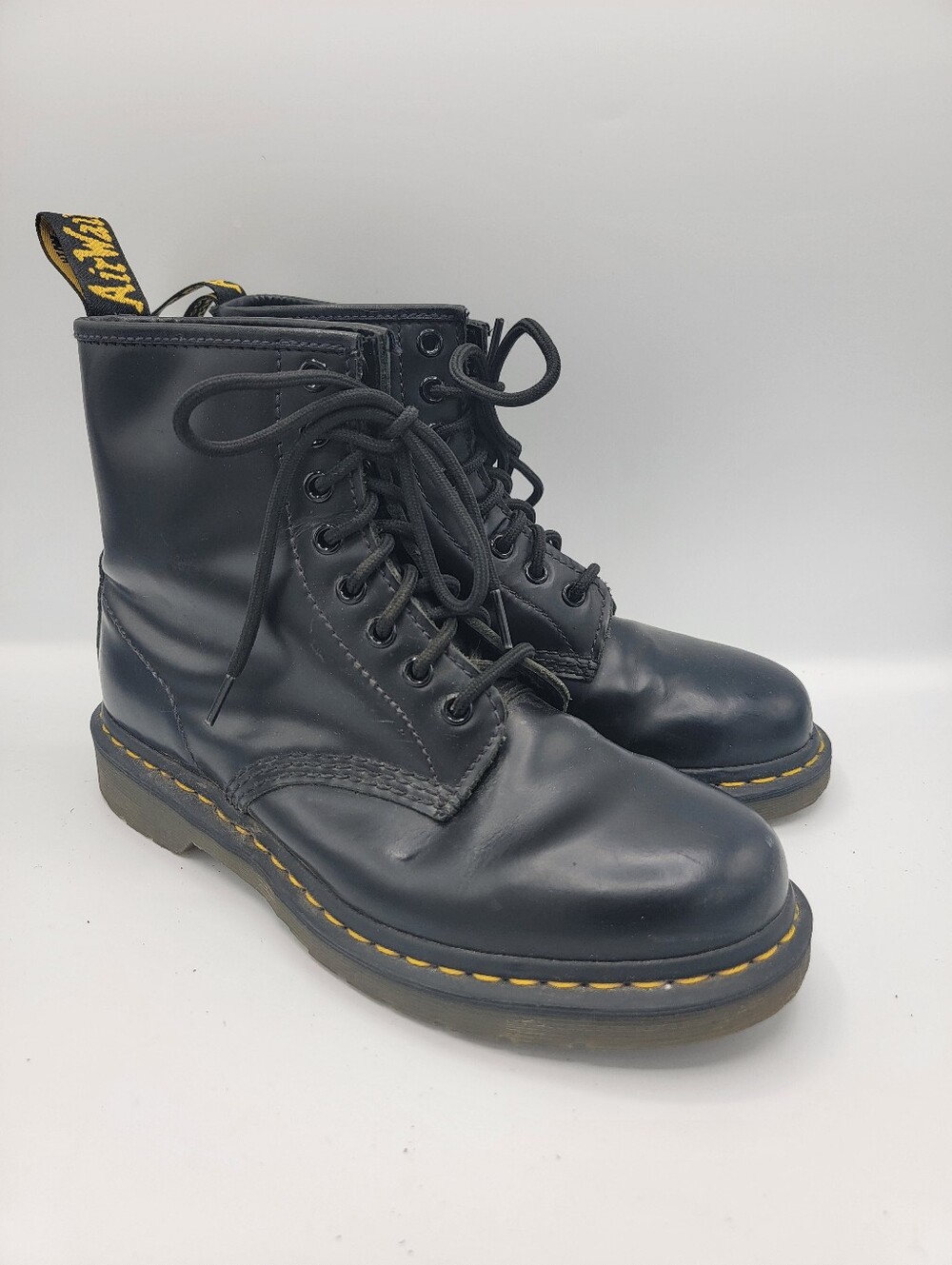 Dr. Martens Black Leather 8-Eye Combat Boots